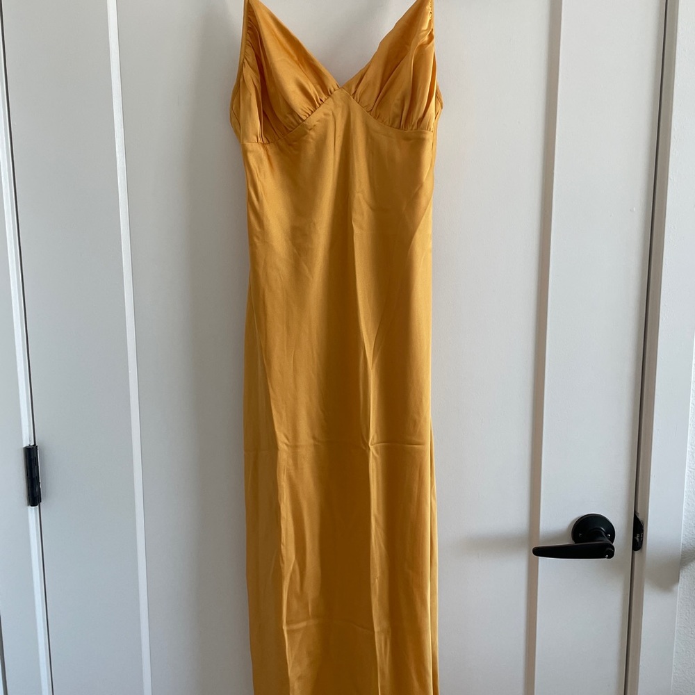 Abercrombie & Fitch Elegant Yellow Slip Dress